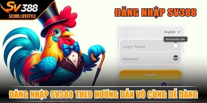Đăng nhập SV388 theo hướng dẫn vô cùng dễ dàng, mau lẹ, tiện lợi
